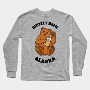 Grizzly Beer Alaska Long Sleeve T-Shirt